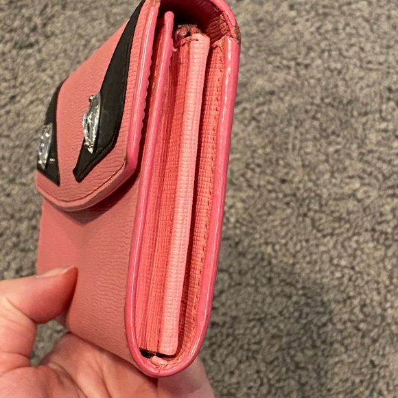 Authentic Fendi Monster Bag Bugs Pink Wallet - Picture 4 of 7